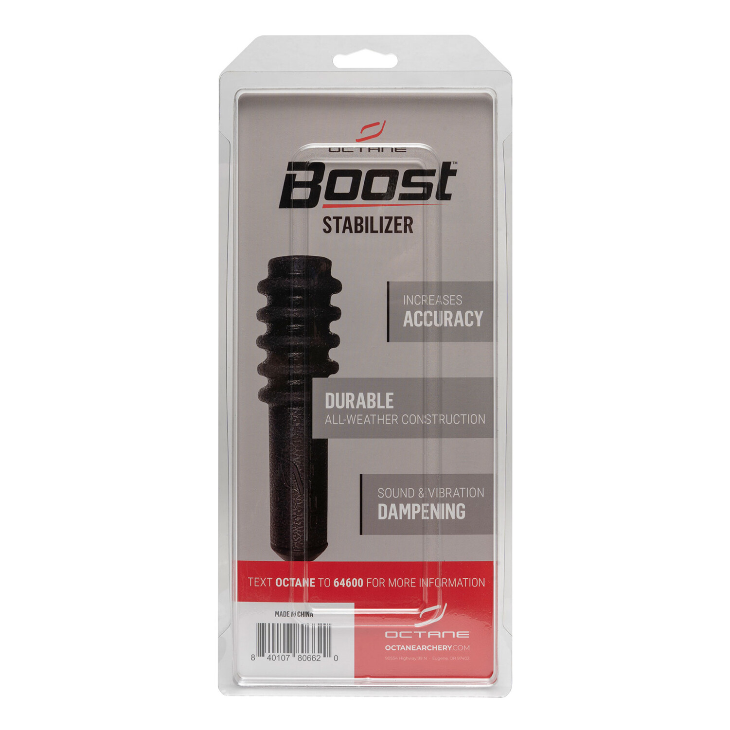 OCTANE Boost 5in Durable Weatherproof Lightweight Archery Stabilizer (10082)