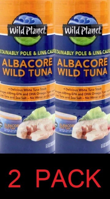 Wild Planet Albacore Wild Tuna 5 oz per can -  6-Count - 2 PACK