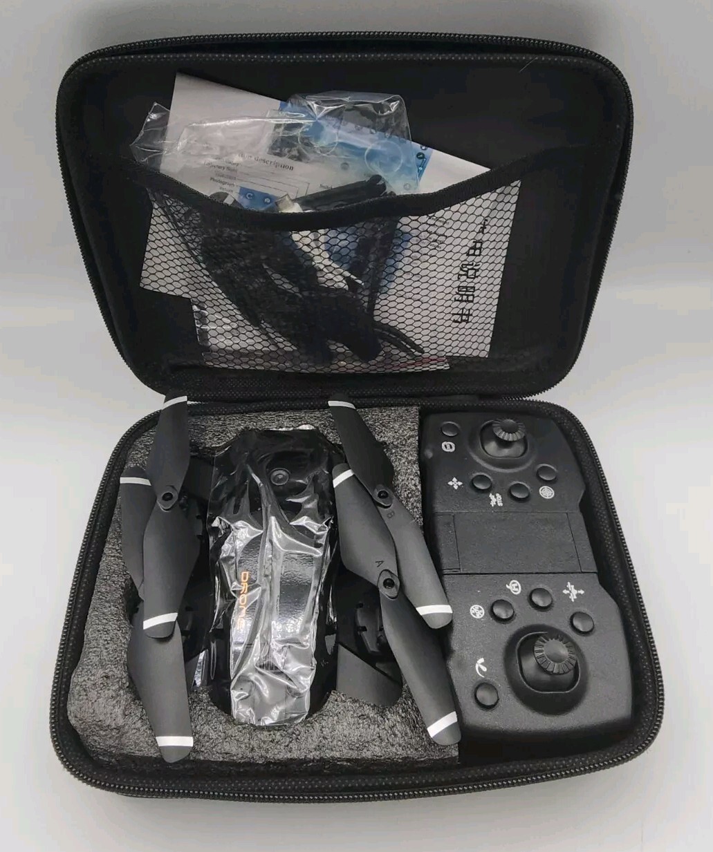 Wireless FPV Drone with HD Camera, Black