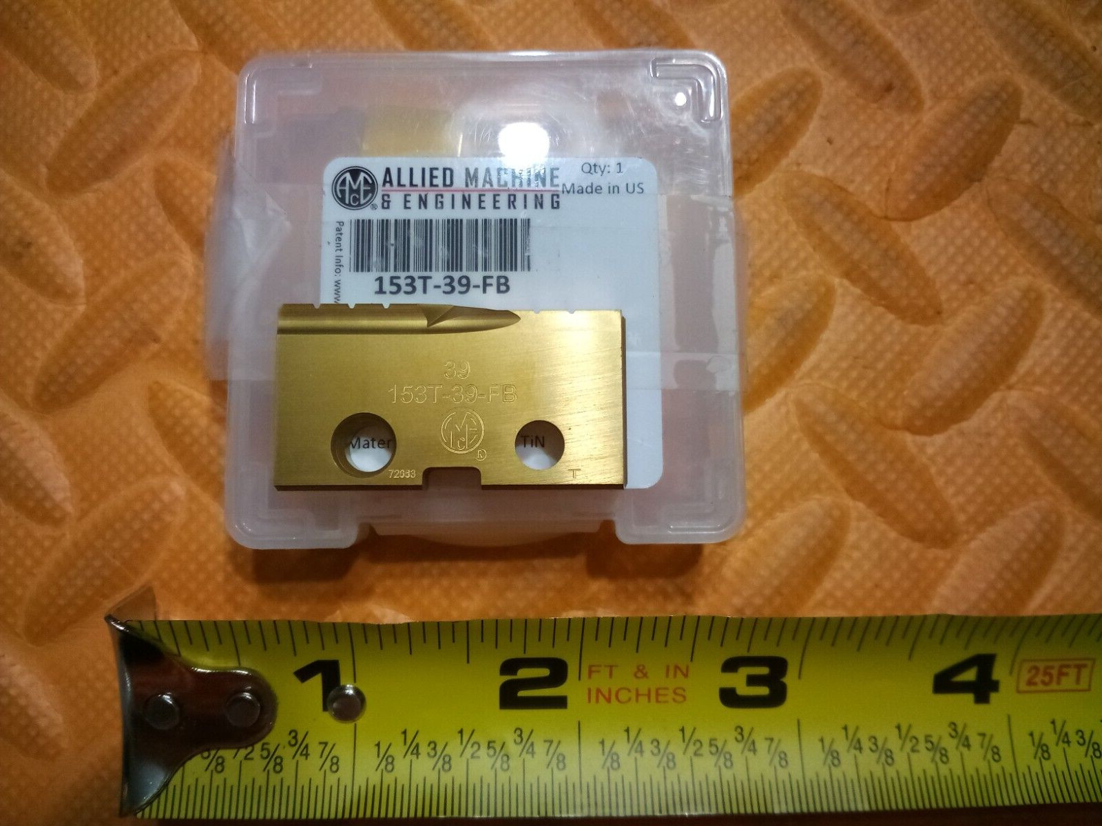 NEW AMEC ALLIED ENG 153T-39-FB 39mm Dia Spade Drill Insert Blade #3 T-A 1.5354"