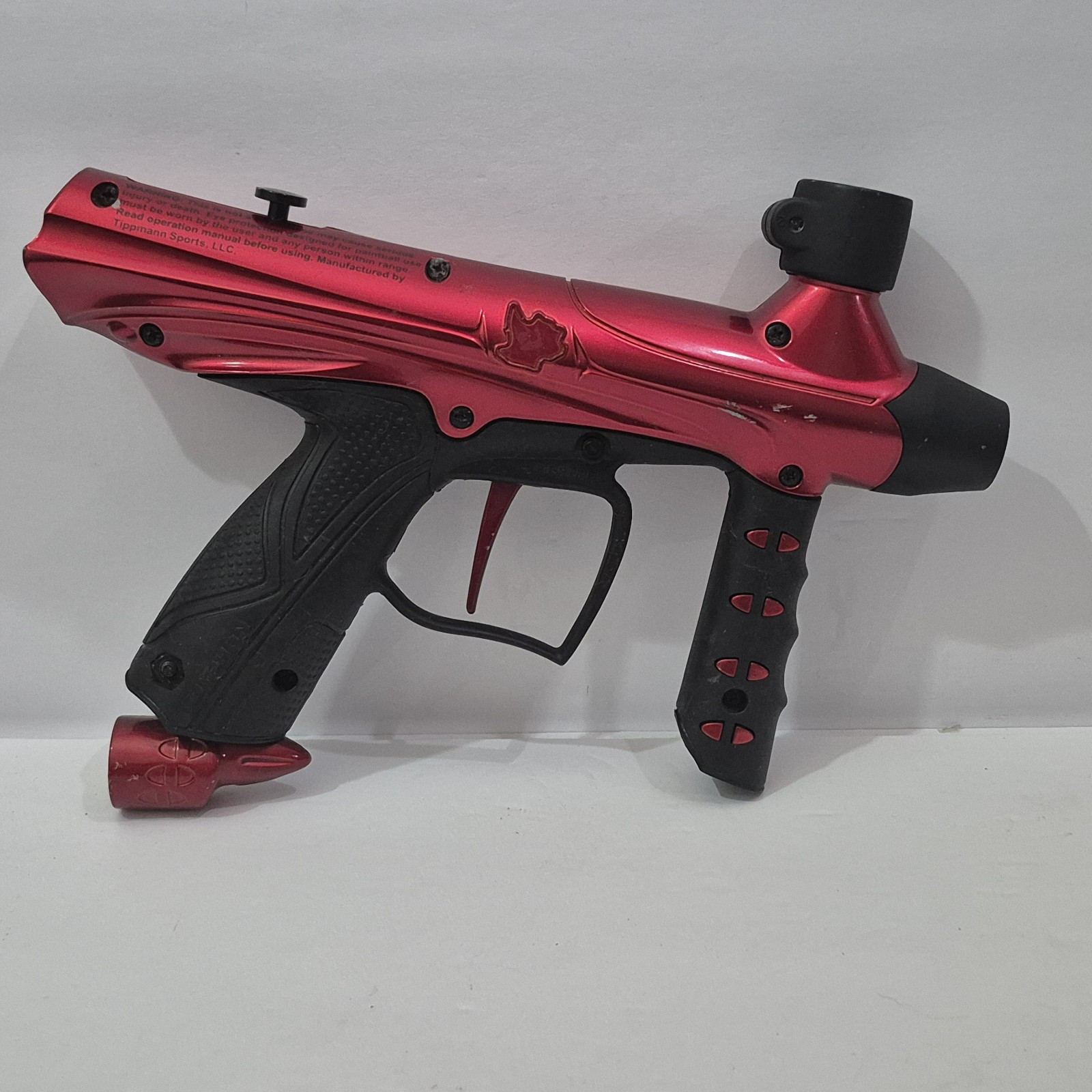 Tippman Gryphon Basic Paintball Marker ReD Game NO BARREL *Untested / As Is*