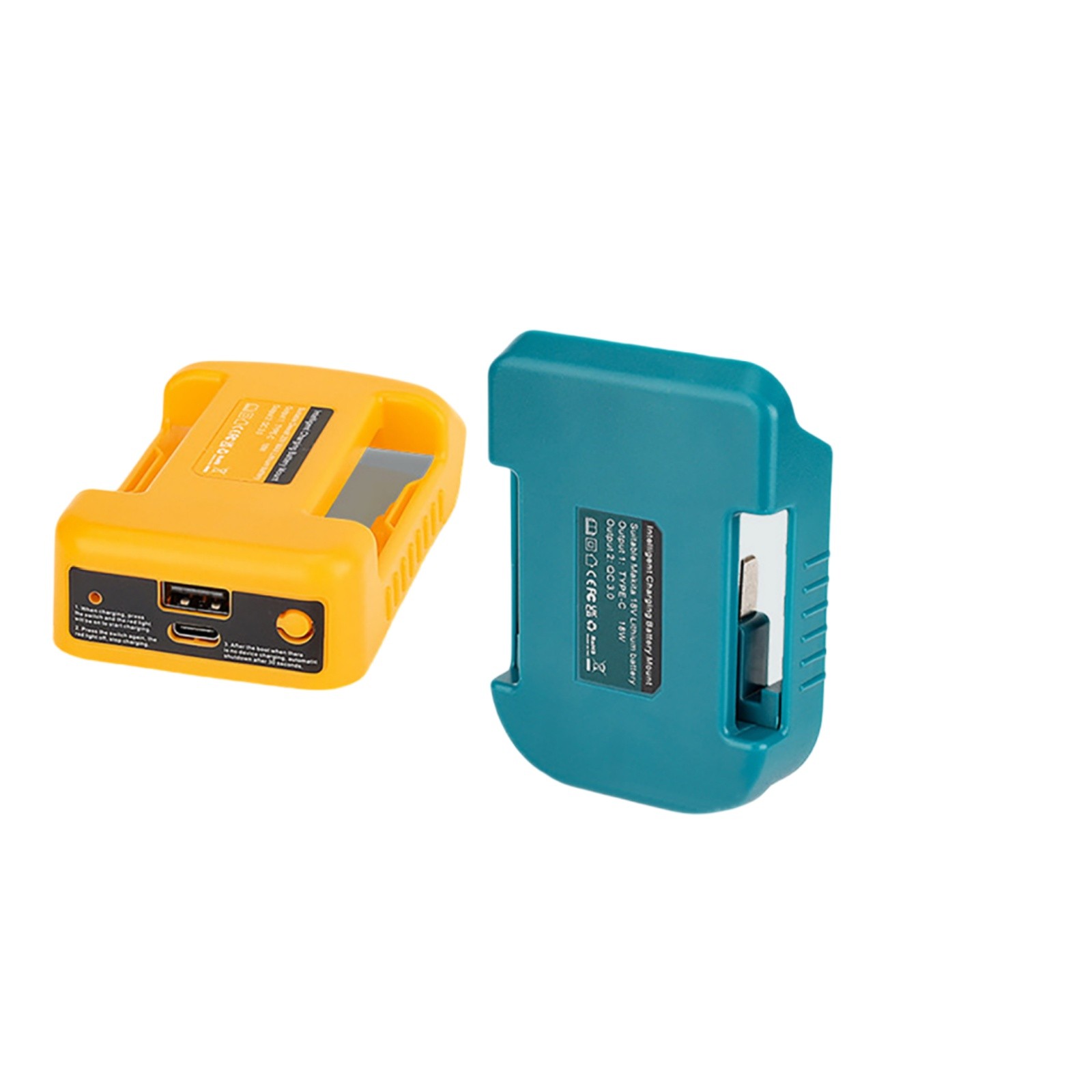 Belt Buckle QC3.0 USB Type-C Charger Adapter for Makita 18-20V Li-ion Battery F