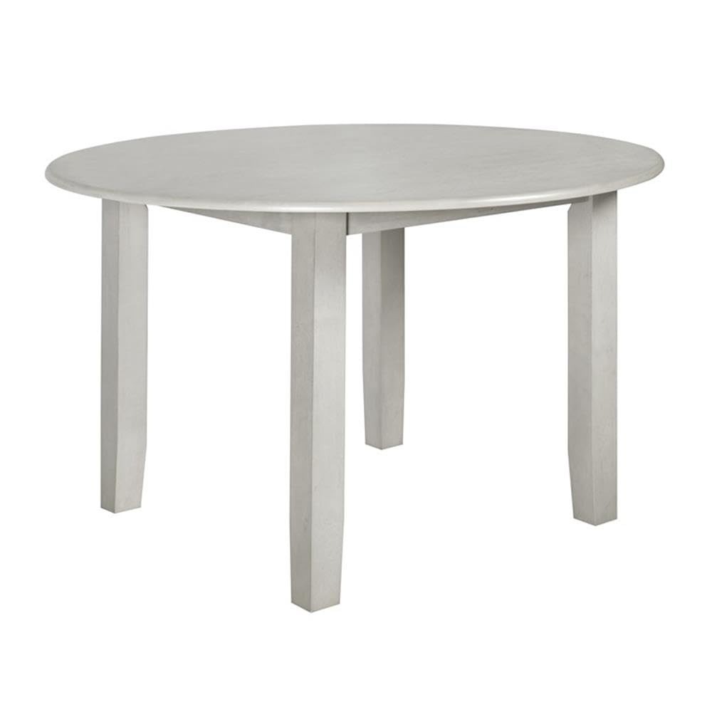 New Classic Furniture Pascal 47" Round Dining Table, Driftwood Gray