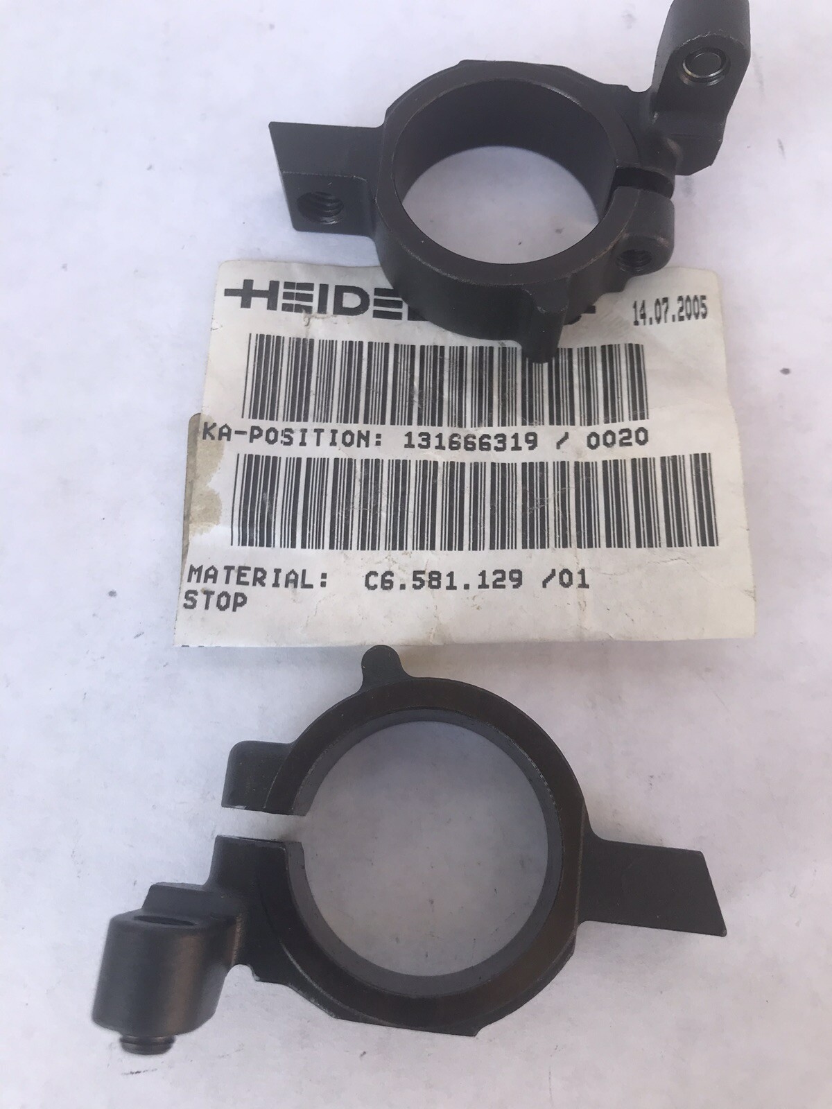 Original Heidelberg Gripper Stop C6.581.129/01 From Germany