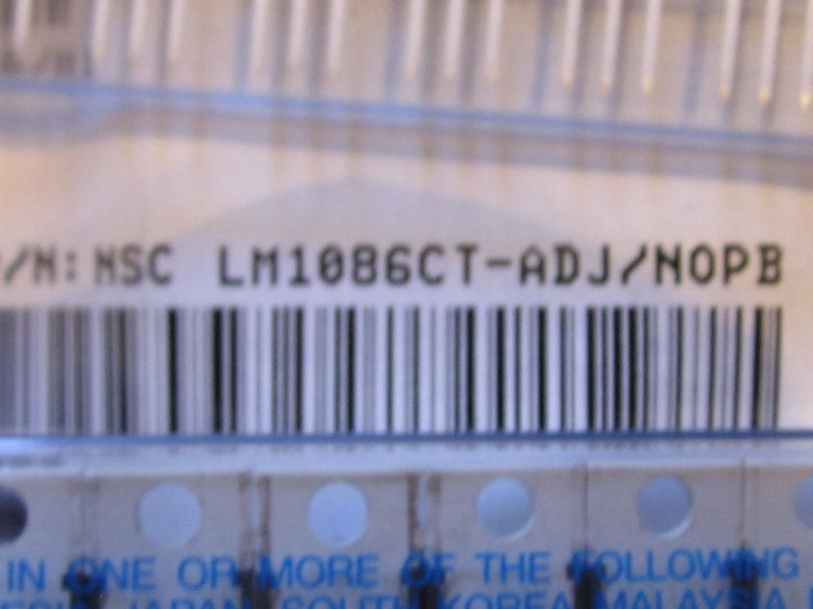 LM1086CT-ADJ GENUINE NATIONAL SEMI NSC LDO Voltage Regulator 5 Pieces USA Seller