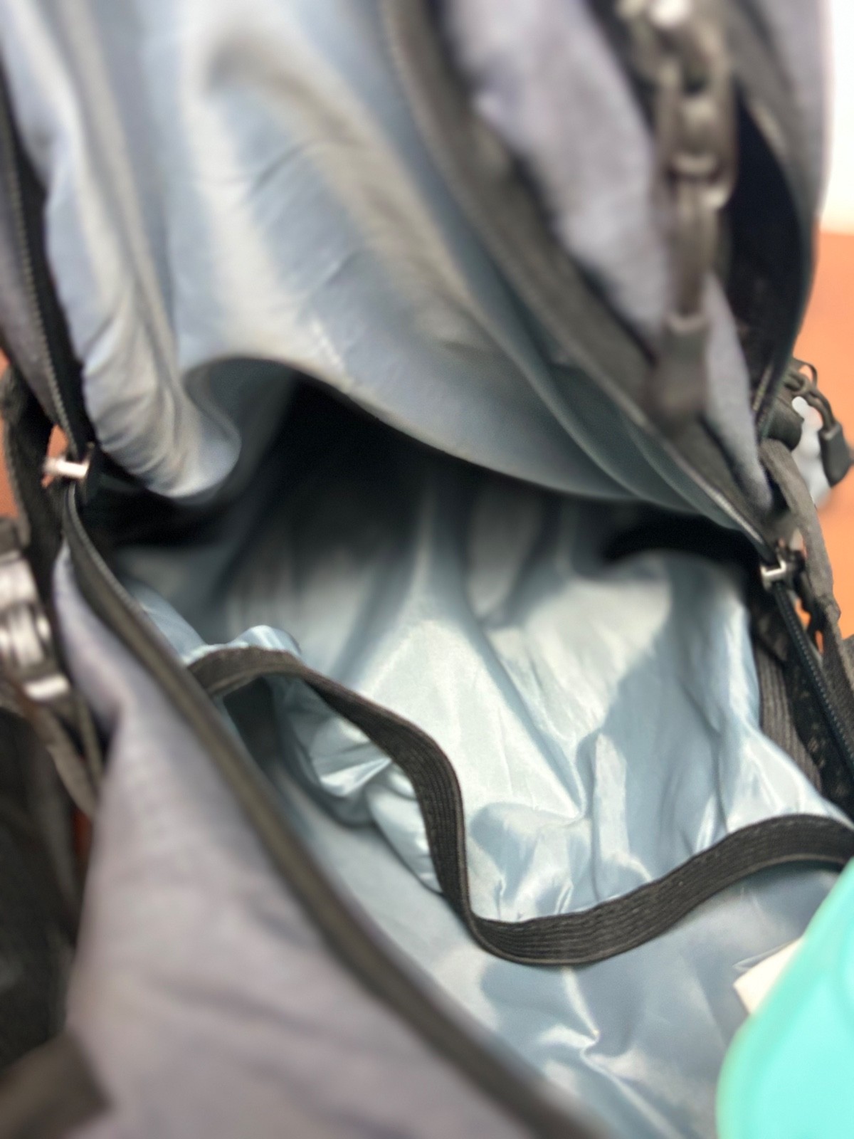 Ecogear Glacier Black Grey Recycled Polyester Hydration Hiking Backpack OS