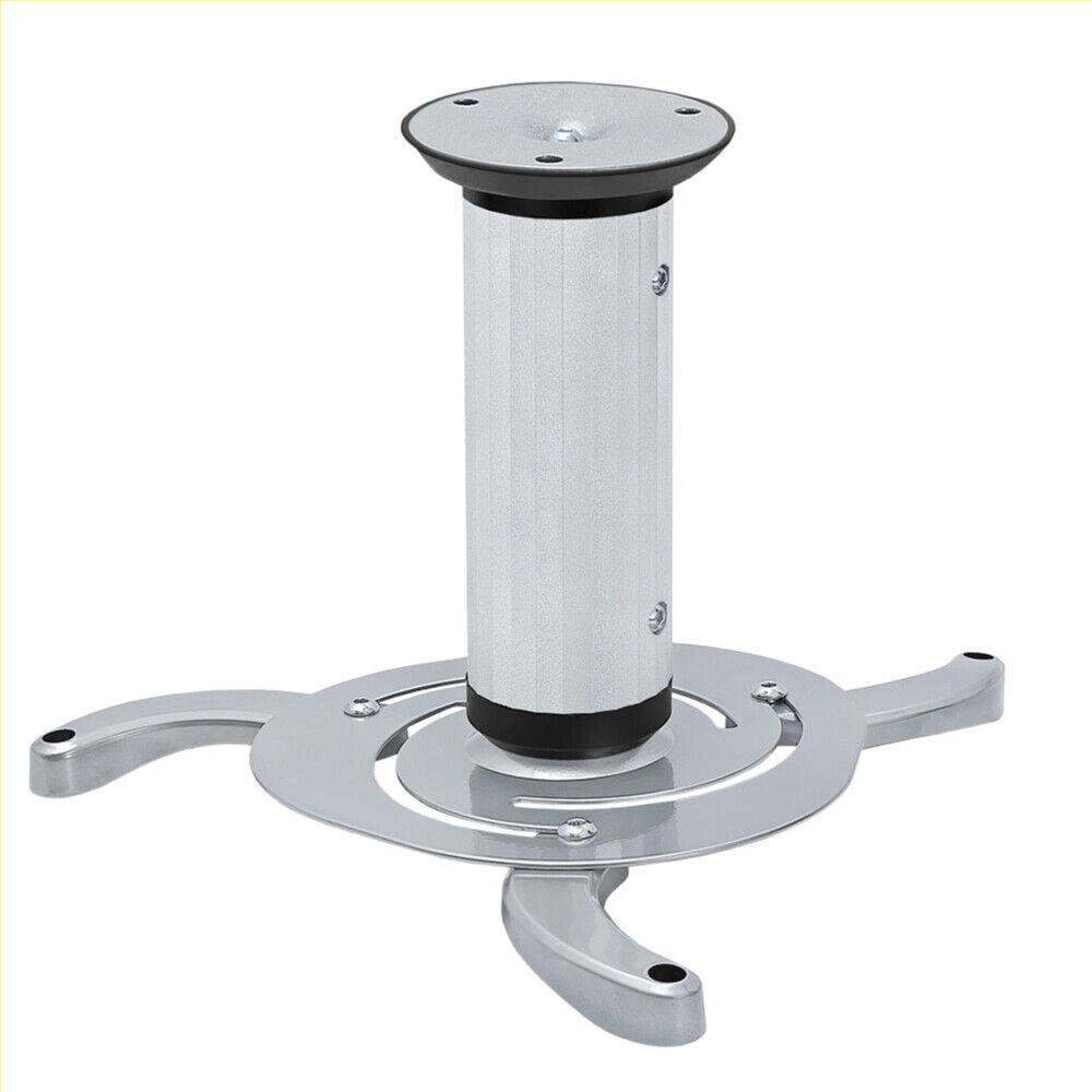 Adjustable Ceiling Projector Mount Bracket Max 22lbs 360 Degree Swivel Rotatable