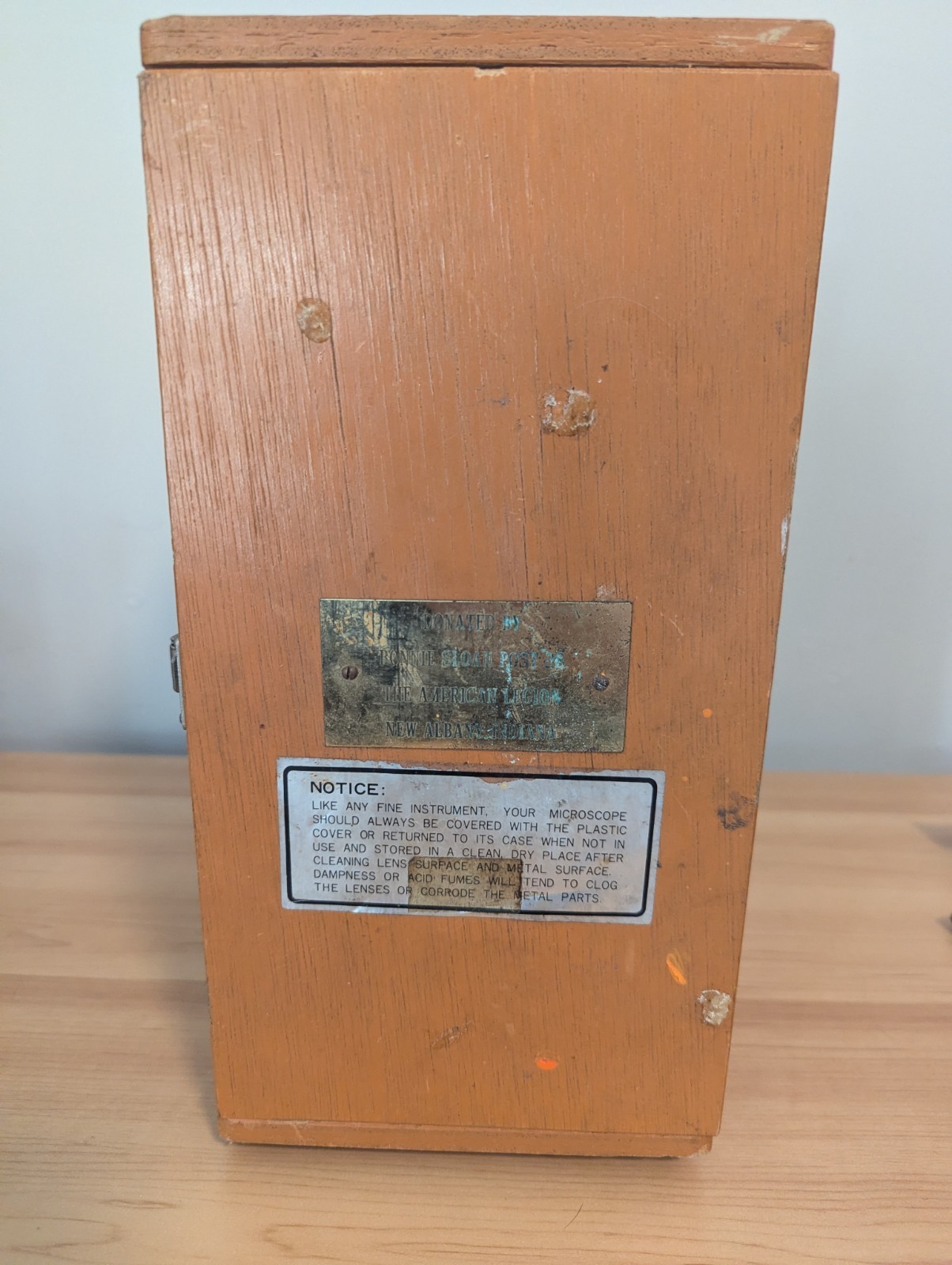 Vintage Wolfe Microscope With 5x, 10x, 30x Objectives And Case