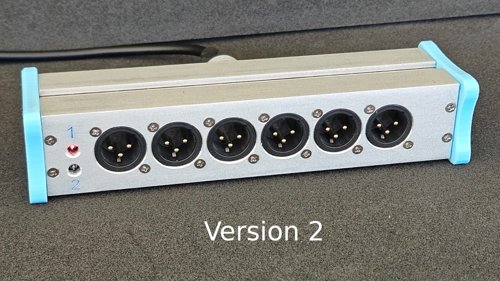 UPDATED! Ultra-Compact XLR Splitter (1x12) for Telex/RTS Intercom w/ power LED's