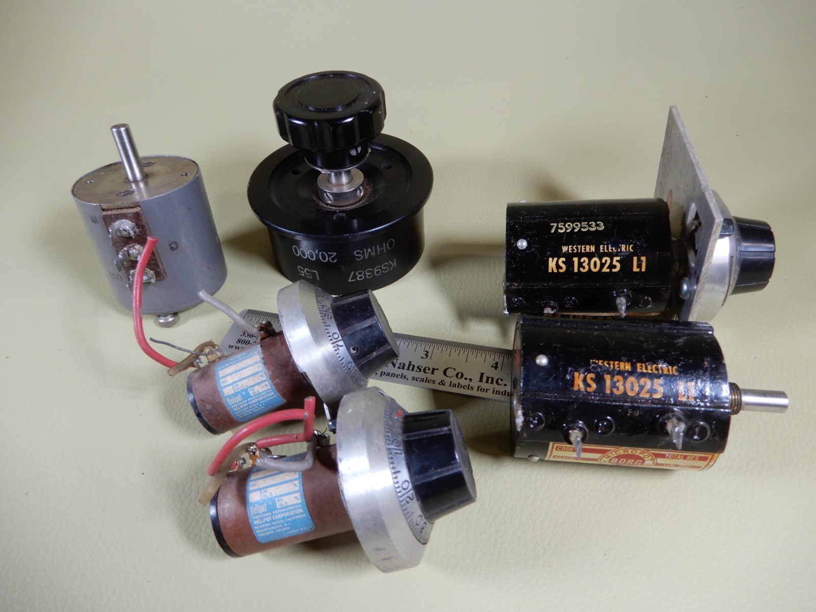 Helipot Borg Western Electric KS 13025 KS9387 Duodial Verniers Everything Shown