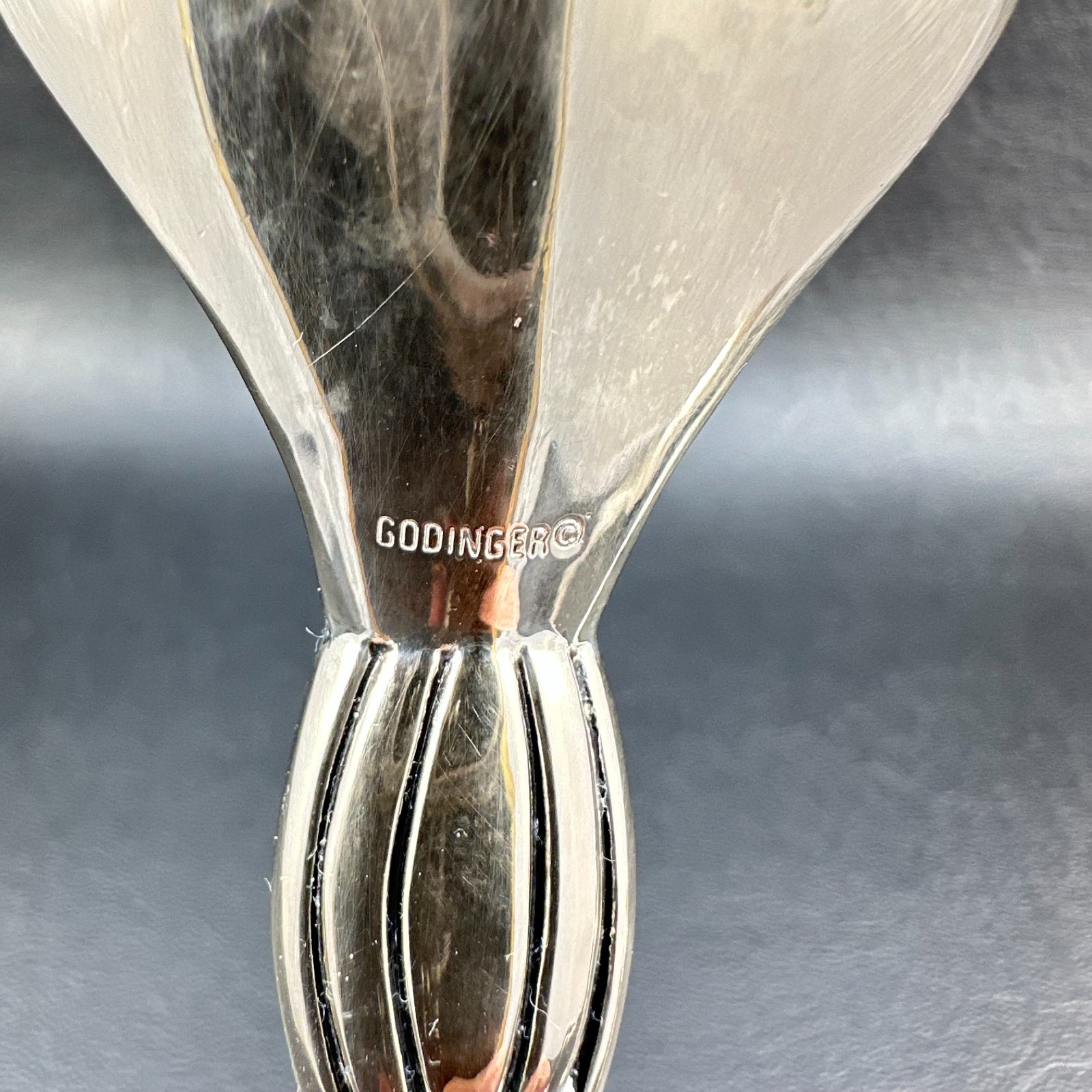 Godinger Silver Plate Turkey Serving Set Fork & Spoon Thanksgiving Dinner 13"