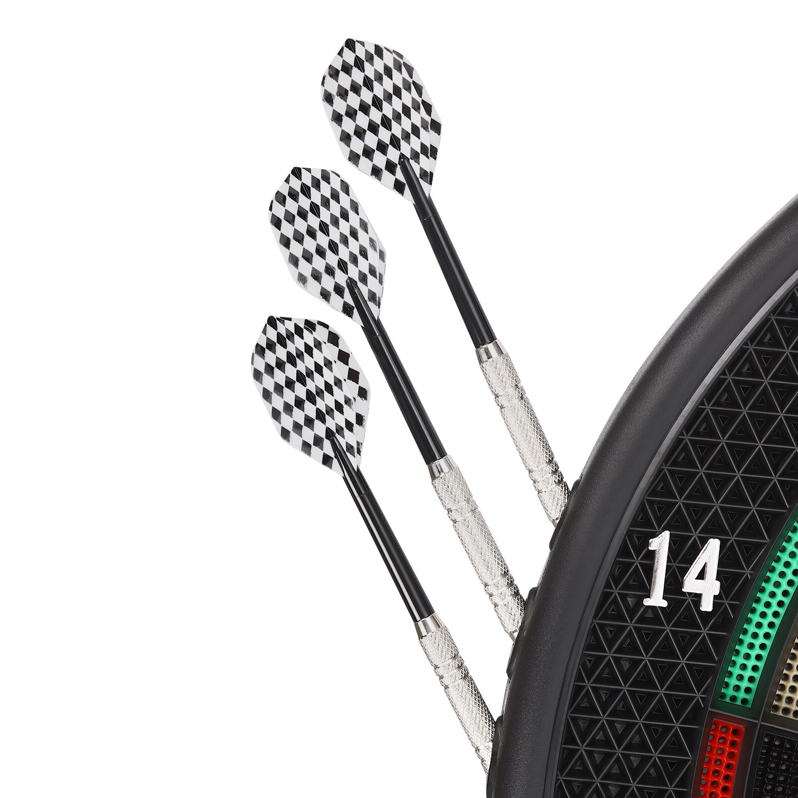 8 Levels Electronic Dart Board Wall Mounted Innovative Dart Machine w/ 6 Darts