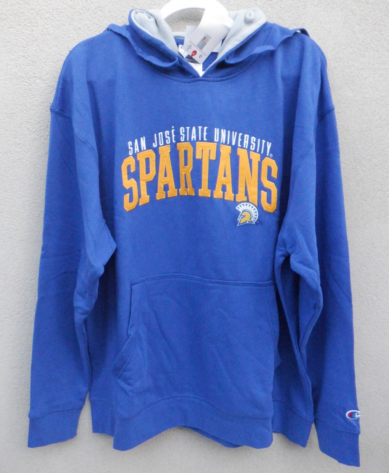 Champion Men's M XL 2XL San Jose State Spartans Hoodie Blue Sewn Stitched