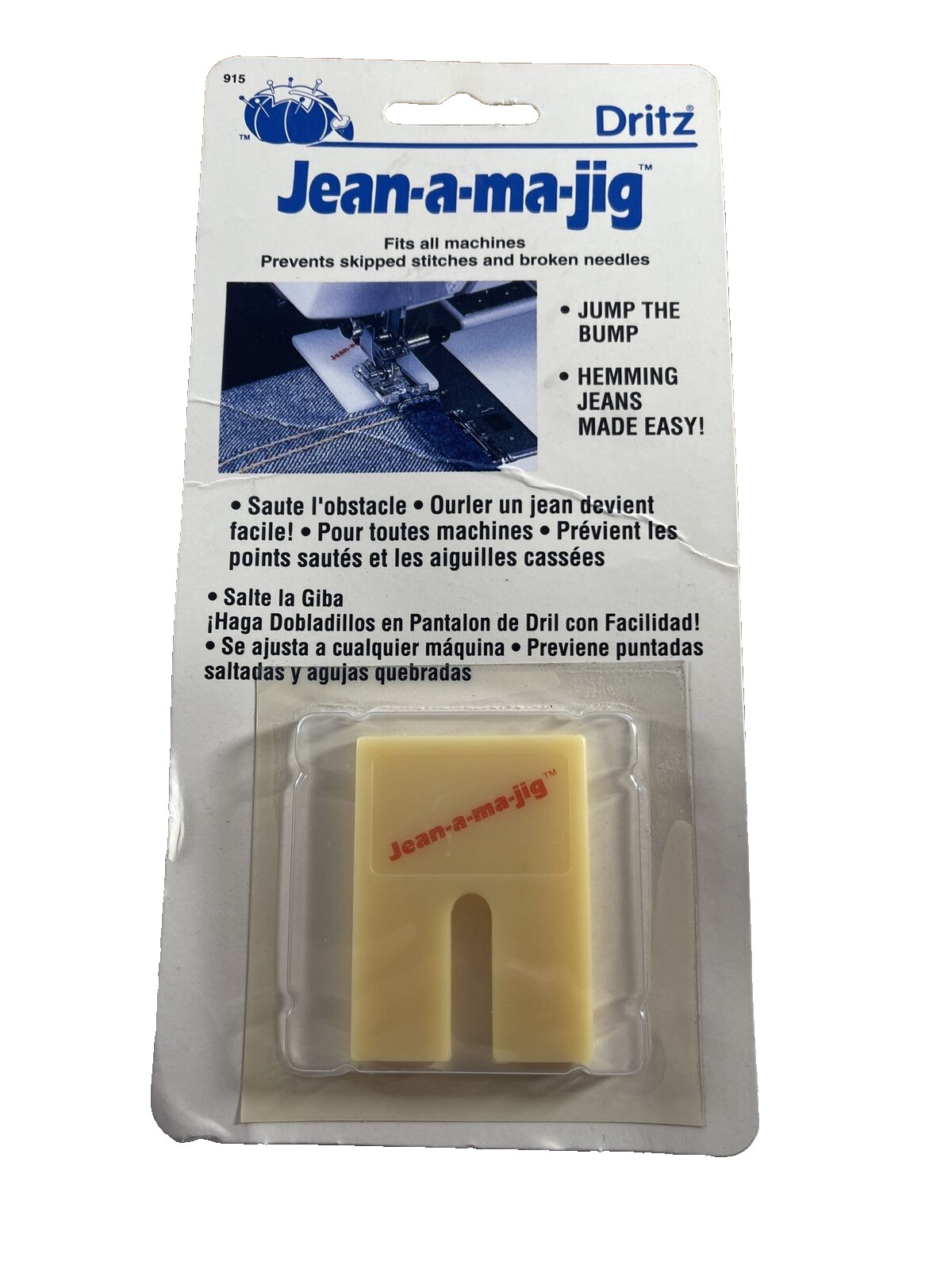 NEW OLD STOCK Dritz 915 Jean A Majig Sewing Skipped Stitches Needles Sew Jeans