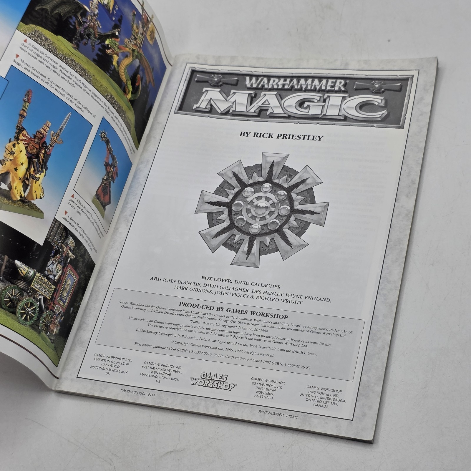 Warhammer Magic Rulebook 1997 2nd Revised Edition Games Workshop WHFB 5th Ed