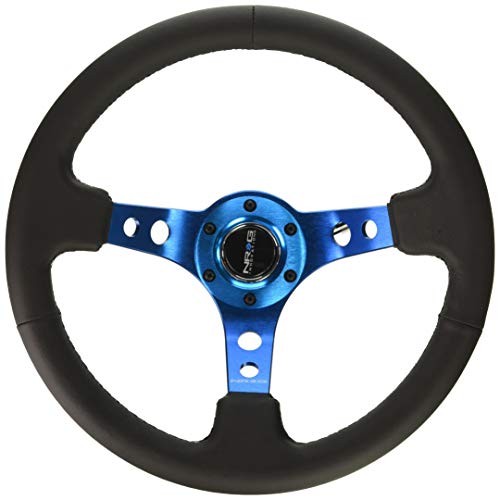 NRG-RST-006BL Reinforced Steering Wheel - 350mm Sport Steering Wheel (3" Blue