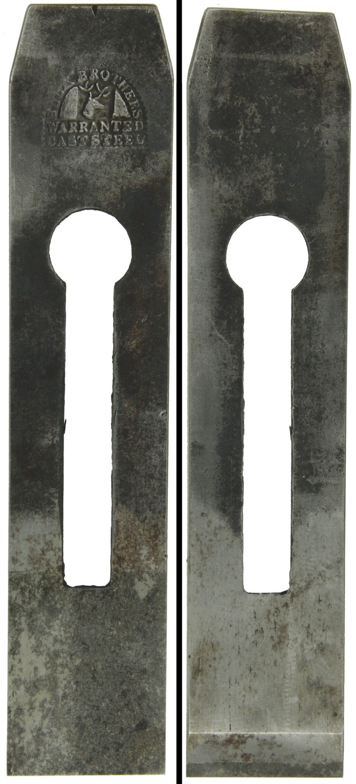Buck Brothers 1 13/32 Inch Width Plane Iron- Early Buck Logo - mjdtoolparts