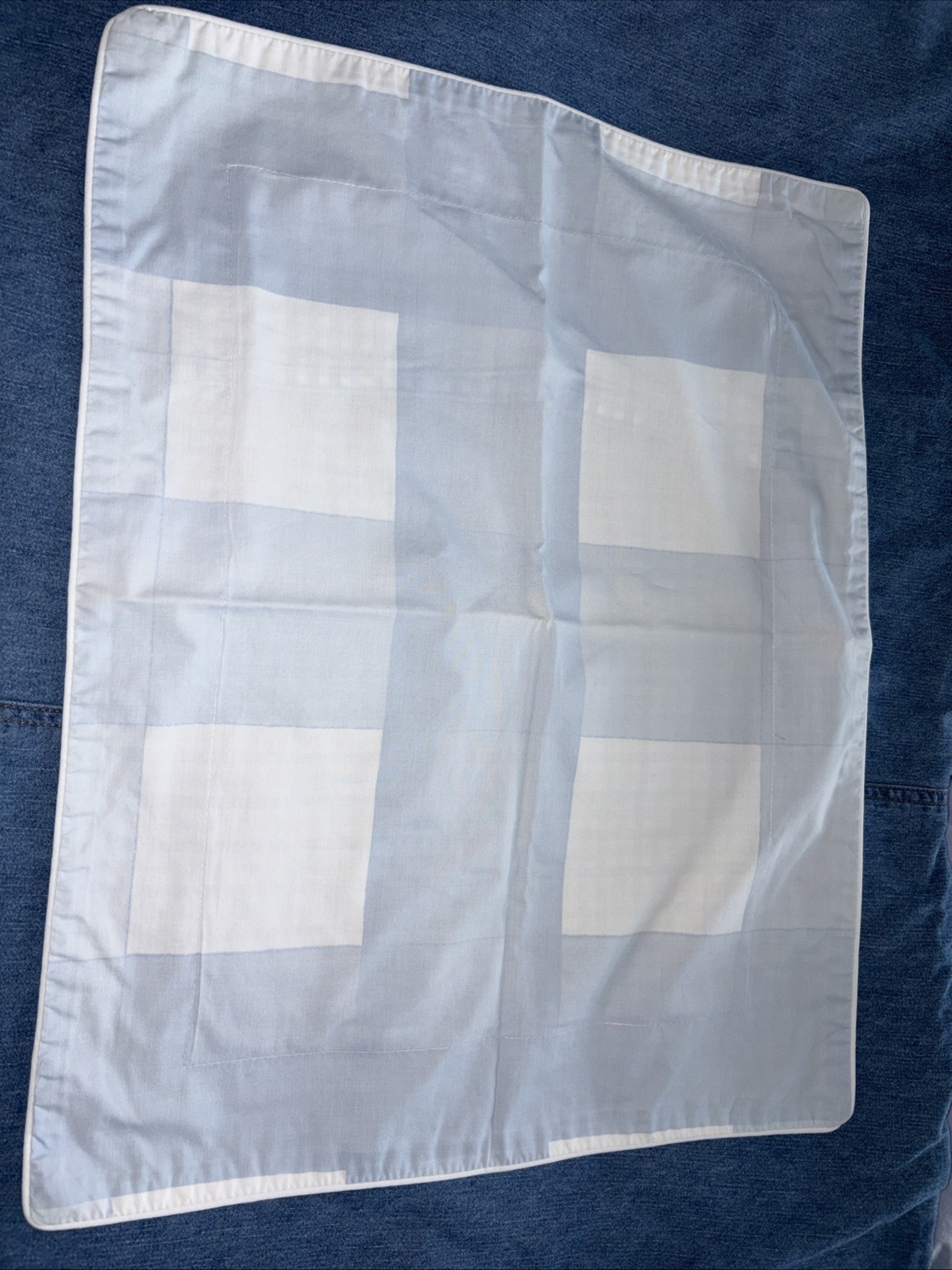 Yves Delorme Lolobleu Plaid Boudoir Pillow Sham And Euro Pillow Sham