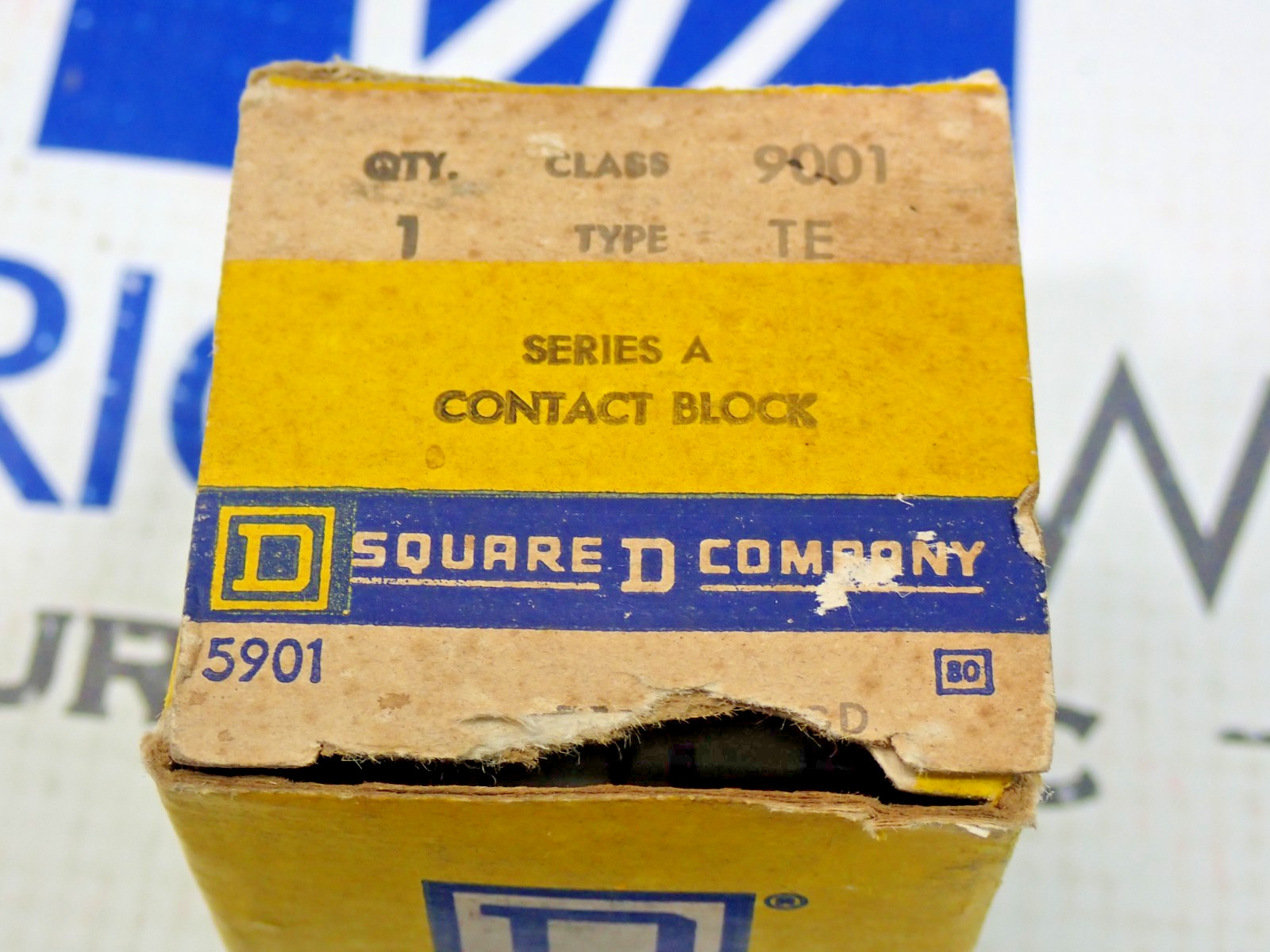 Square D 9001 TE Contact Block 600V AC 120V DC series A
