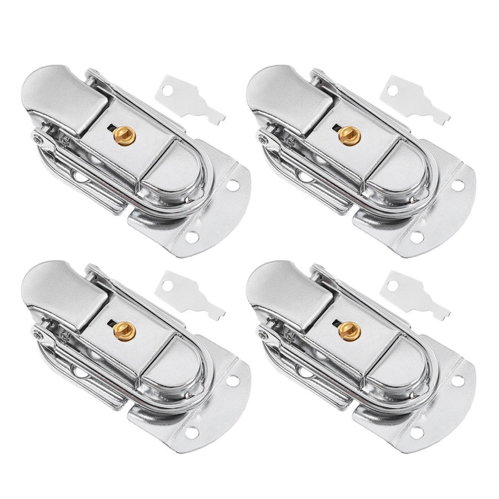 4 Pcs Metal Latch Box Replacement Jewelry Clasp Small Latches Hardware