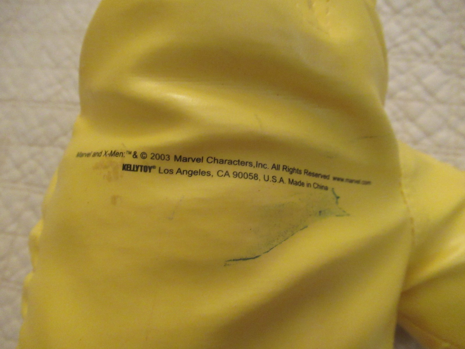 Marvel X-Men Yellow Boxing Glove (2003, KellyToy)