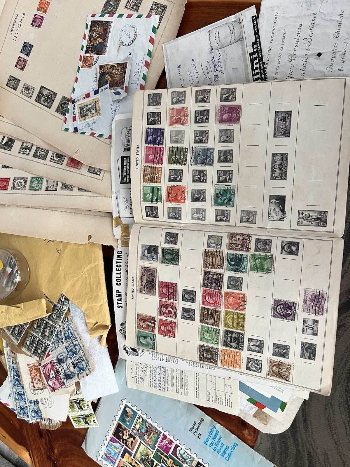 Huge Estate Lot of Vintage World Stamps Large Collection Mostly Unsorted