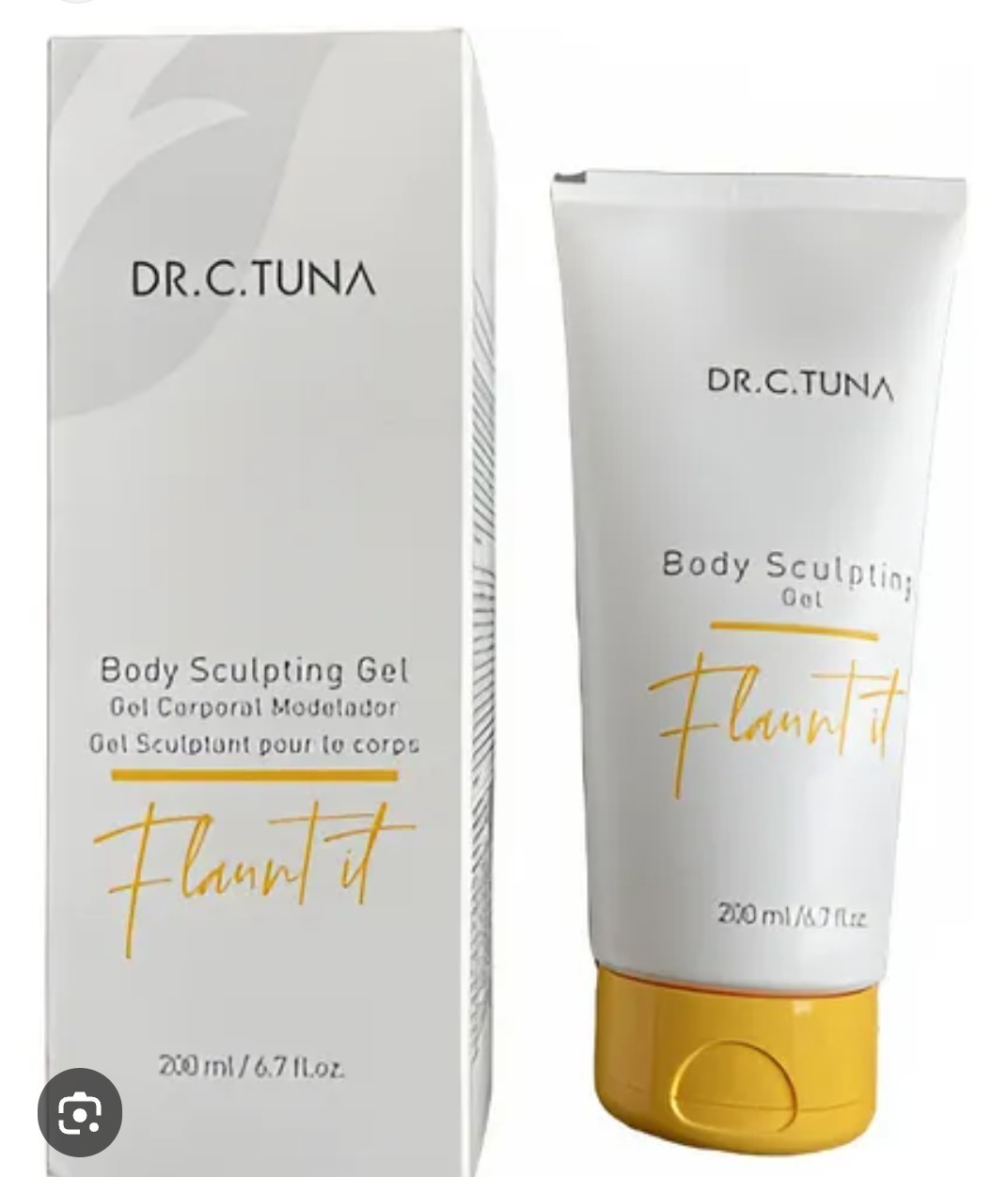 Dr. C. Tuna Body Sculpting Gel Flaunt It White Yellow 200 ml / 6.7 fl oz