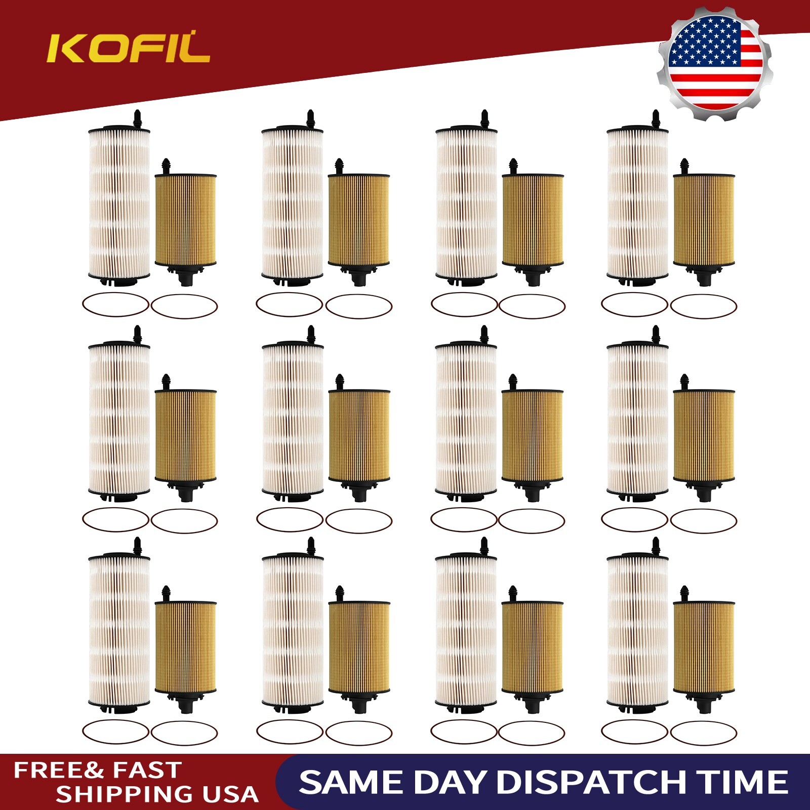 12X 272926B 2272926PE Fuel Filter Compatible with Paccar MX11 MX13 EPA21 Engine