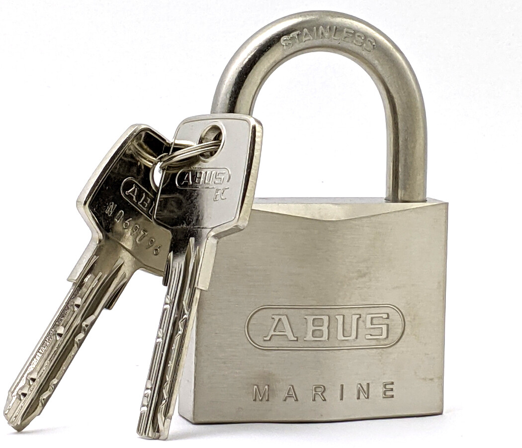 ABUS 75IB/50 All Weather Marine Grade Padlock - Brass & Stainless - Keyed Alike