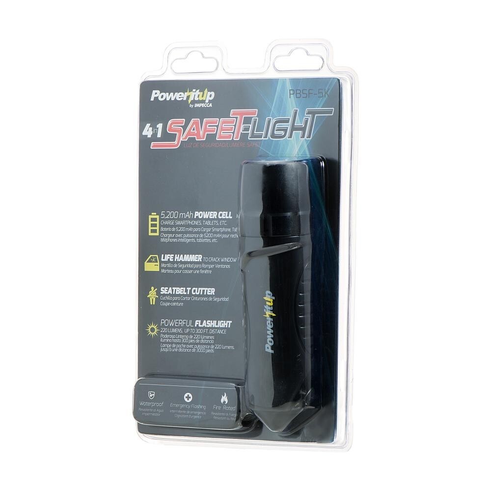 All-in-1 Emergency Escape Tool with LED Flashlight and Mobile Power Supply