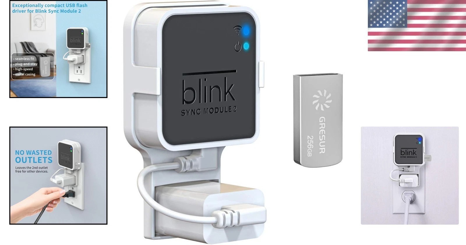 Versatile 256GB USB Flash Drive - Perfect for Blink Cameras & Easy Installation