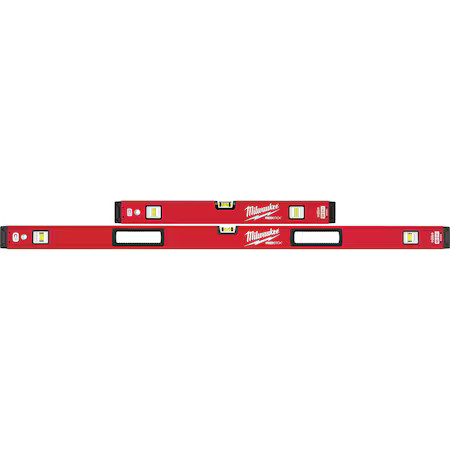 Milwaukee Tool Mlbxsm48 24" / 48" Redstick Magnetic Box Level Set