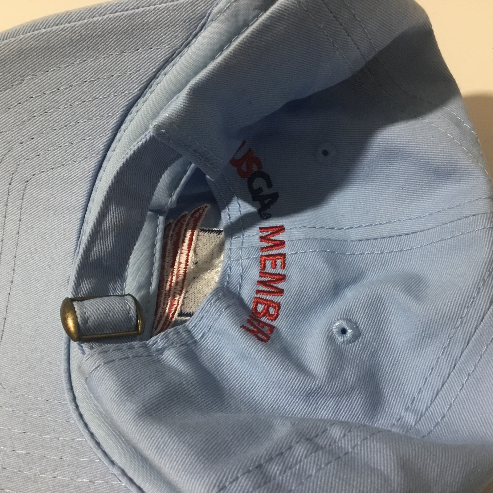 2019 US Open Pebble Beach Golf Hat Cap USGA Member Light Blue Strapback