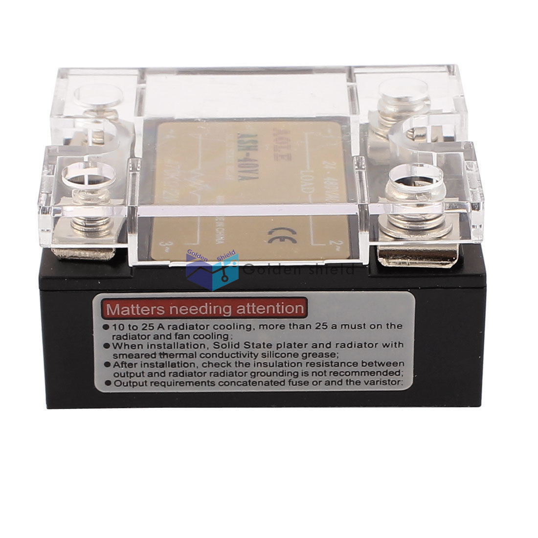 ASH-40VA Single Phase Solid State Relay ASH-40VA 470Kohm 2W to 480VAC 40A✦Kd