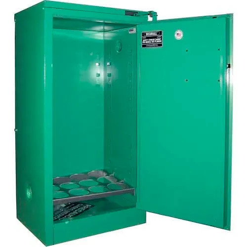 NEW! 12 D & E Cyl Vert Medical Fire Lined Gas Cabinet 24"Wx18"Dx46"H Self Close!
