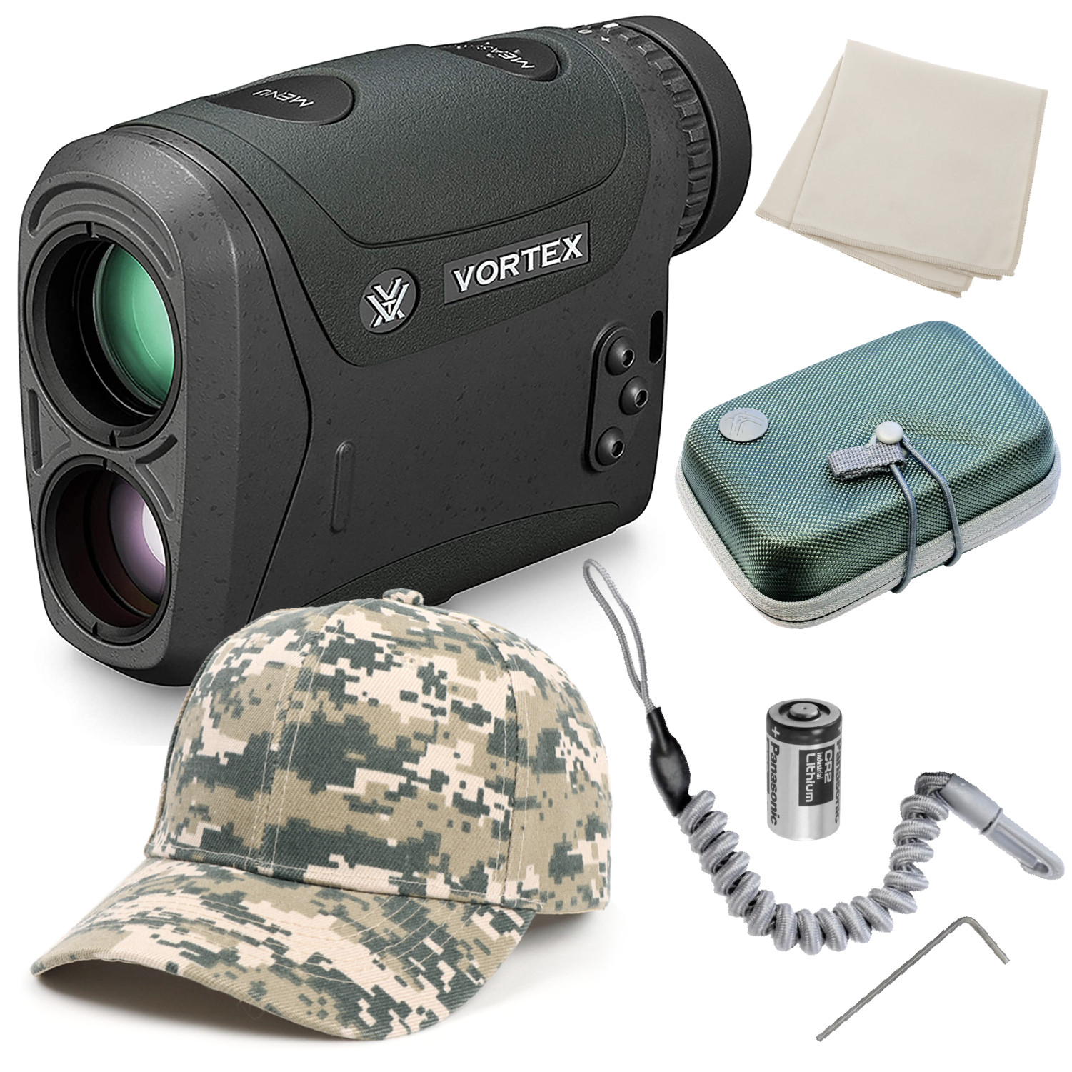 Vortex Optics Razor HD 4000 Laser Rangefinder LRF-250 w/ Free Camo Digital Hat