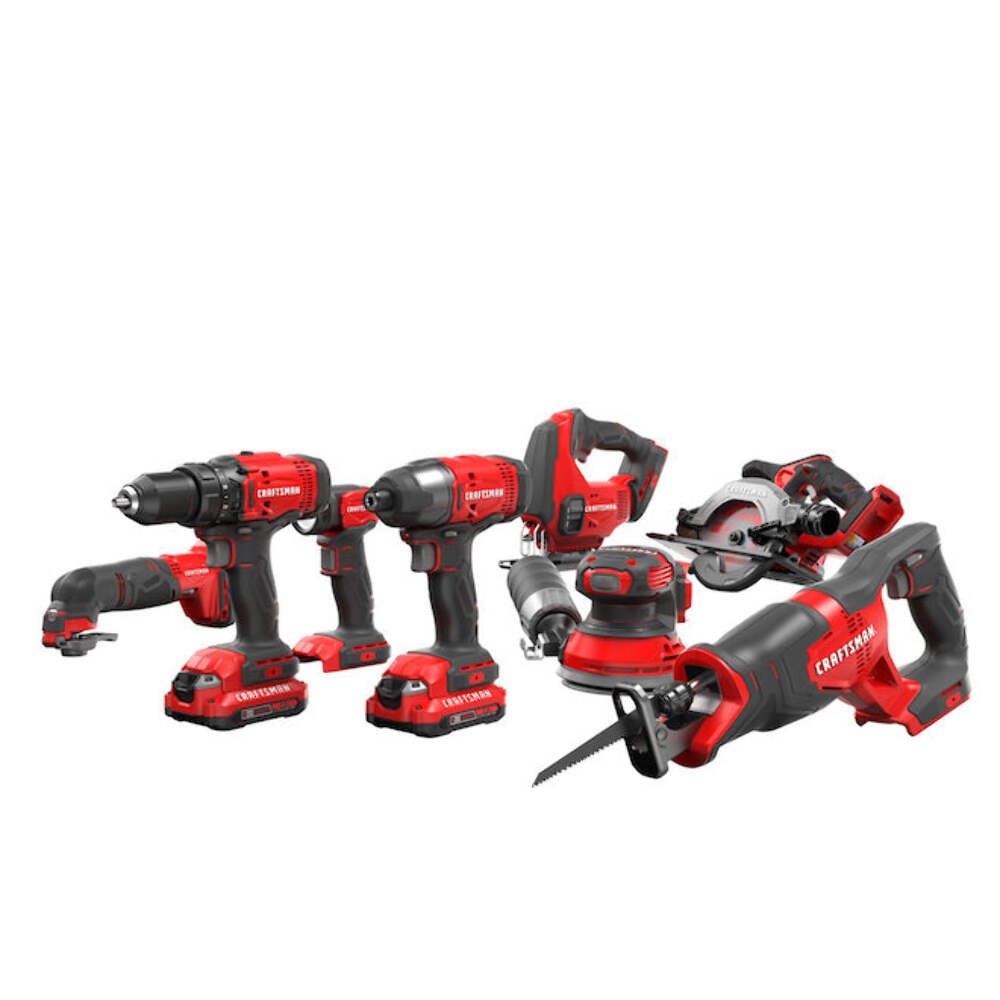 CRAFTSMAN V20 8-Tool Power Tool Combo Kit with Soft Case (Used)