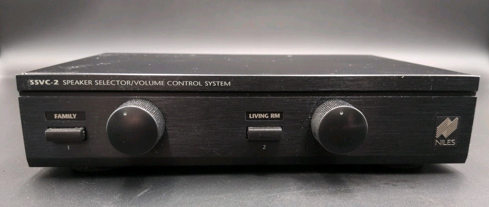Niles SSVC-2 Speaker Selector w/ Volume Control & Multiple Speaker Pairs, Black