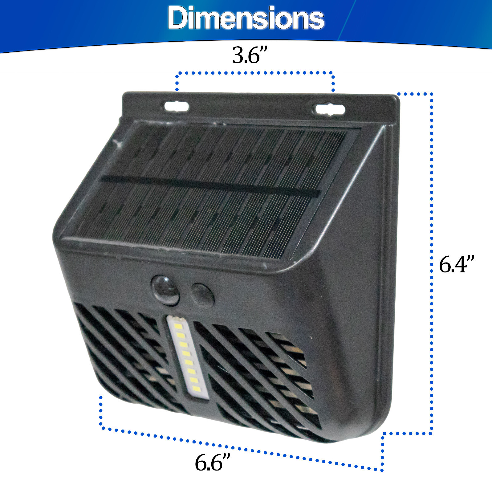 Solar Bug Zapper UV Mosquito Insect Killer w/ Motion Sensor LED Light Waterproof