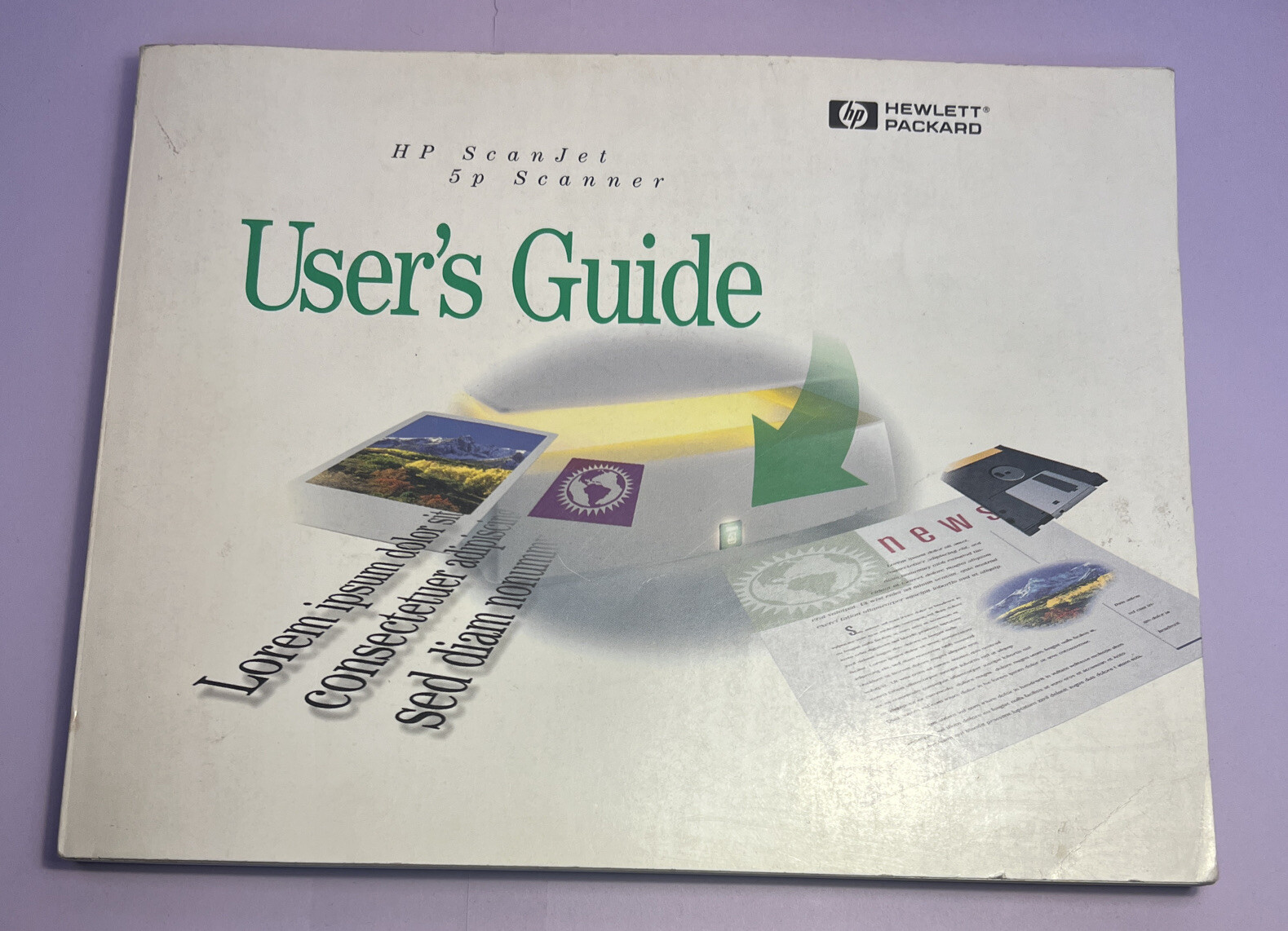 HEWLETT PACKARD SCANJET 5P SCANNER USER'S GUIDE First Printing EDITION Good