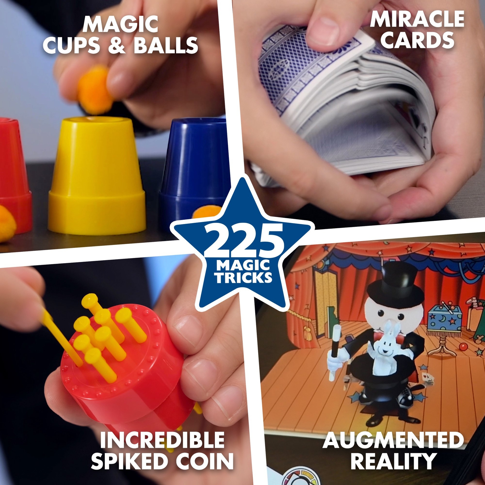 Marvin's Magic - 225 Amazing Magic Tricks for Children - Magic Kit - Magic Set