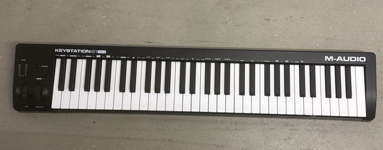 M-Audio Keystation 61 MK3 61-key Keyboard TESTED WORKS