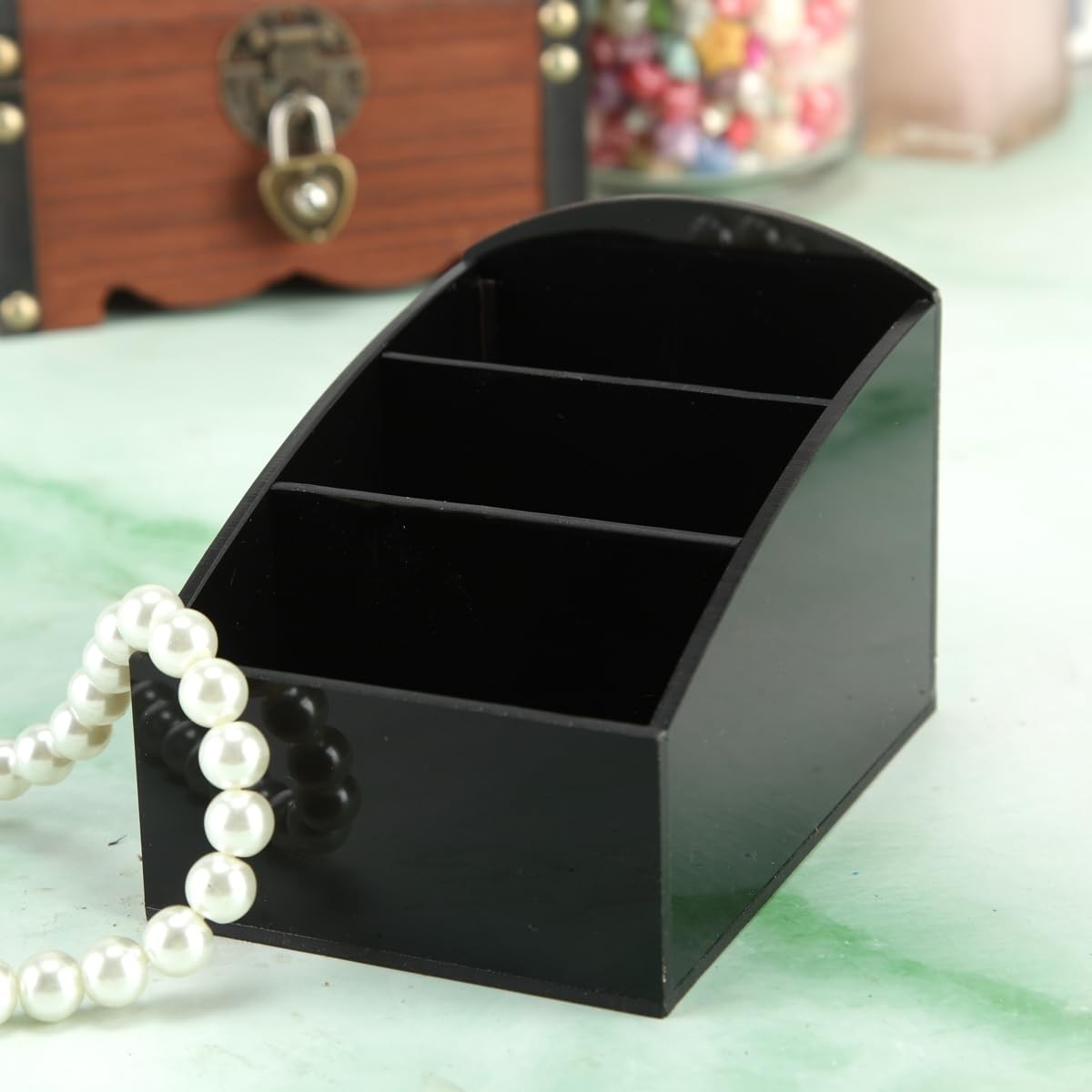 BinaryABC Coffee Bar Sugar Packet Holder,Sugar ONE SIZE, Black