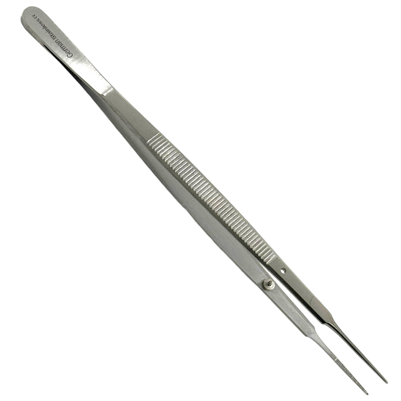 Gerald Forceps Serrated with Delicate Tips and Guide Pin Tissue Grasping Forceps
