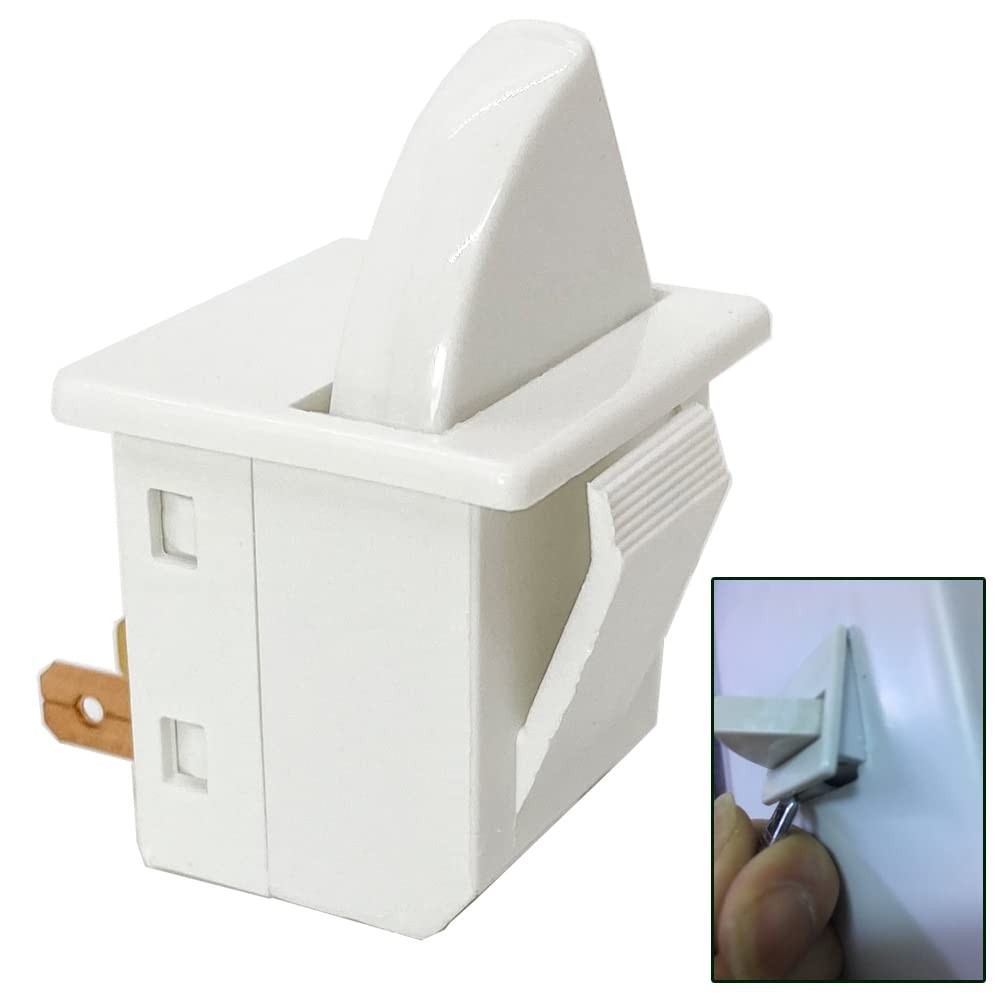 2Pcs Refrigerator Door Light Switch 3Pin Momentary Fridge Switch Compatible w...