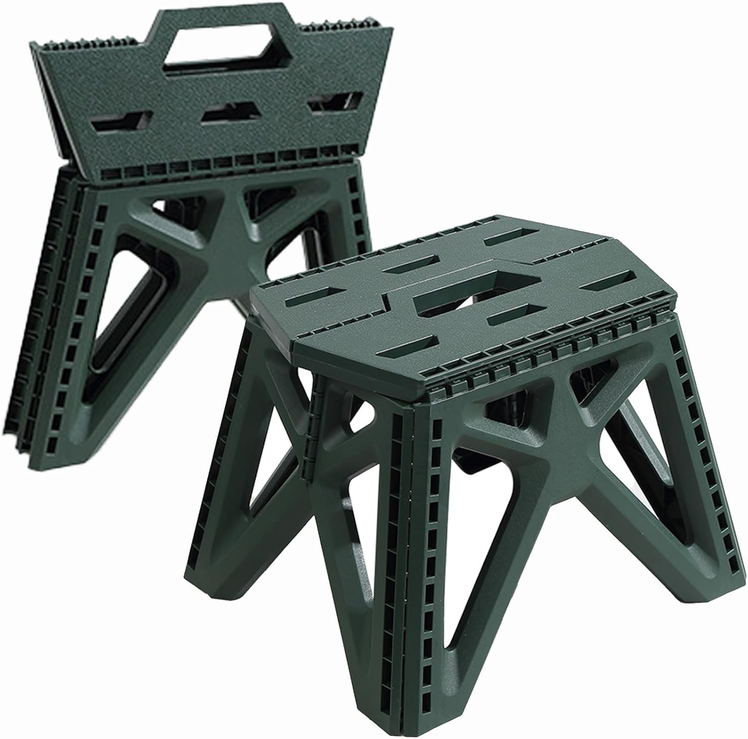 440 lbs 9" Folding Step Stool Holds Sturdy Foldable Step Stool W/ Non-Slip Base