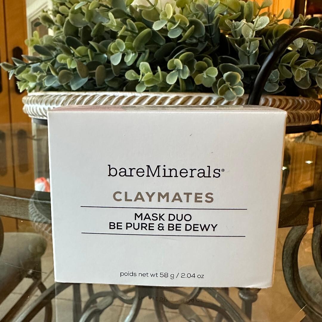 NIB BareMinerals - Claymates - Mask Duo Be Pure & Be Dewy - 2.04 oz NEW IN BOX