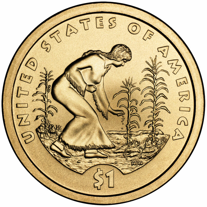 2009 D Sacagawea Native American Dollar Brilliant Uncirculated BU $1 Dollar Coin