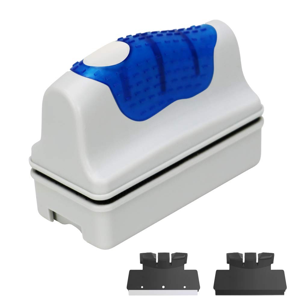 Magnetic Aquarium Fish Tank Glass Algae Cleaner Scrubber Scratch-Free Scraper