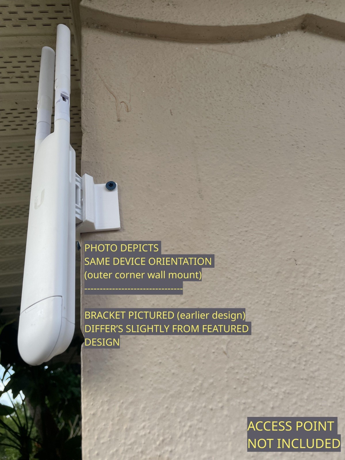 Ubiquiti Unifi UAP-AC-M (AC Mesh) Outer Corner Mounting Bracket